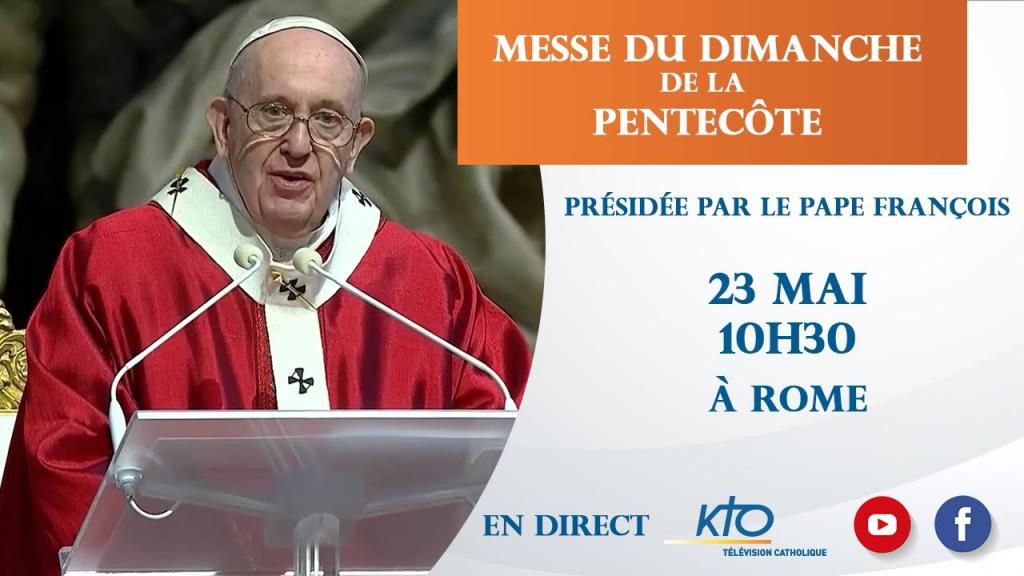 Messe de la Pentecôte par le Pape à Rome