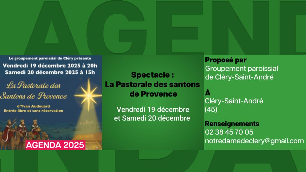 Agenda du 5 décembre 2025